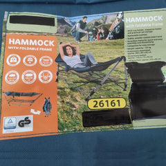 Hammock with foldable frame – 1-person hammock for indoor and outdoor use