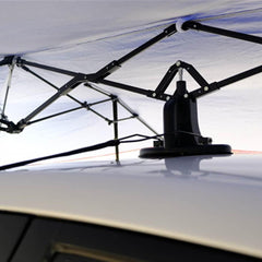 Car parasol – Mobile carport for protection against rain and sun