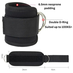 Ankle strap set (2x) – Adjustable ankle strap for cable machines