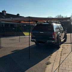 270-degree awning – Versatile suspended awning for outdoor shade