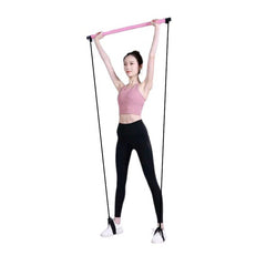Pilates bar with resistance bands – Full-body workout tool