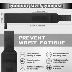 Wrist straps – Adjustable wrist protectors for weight training