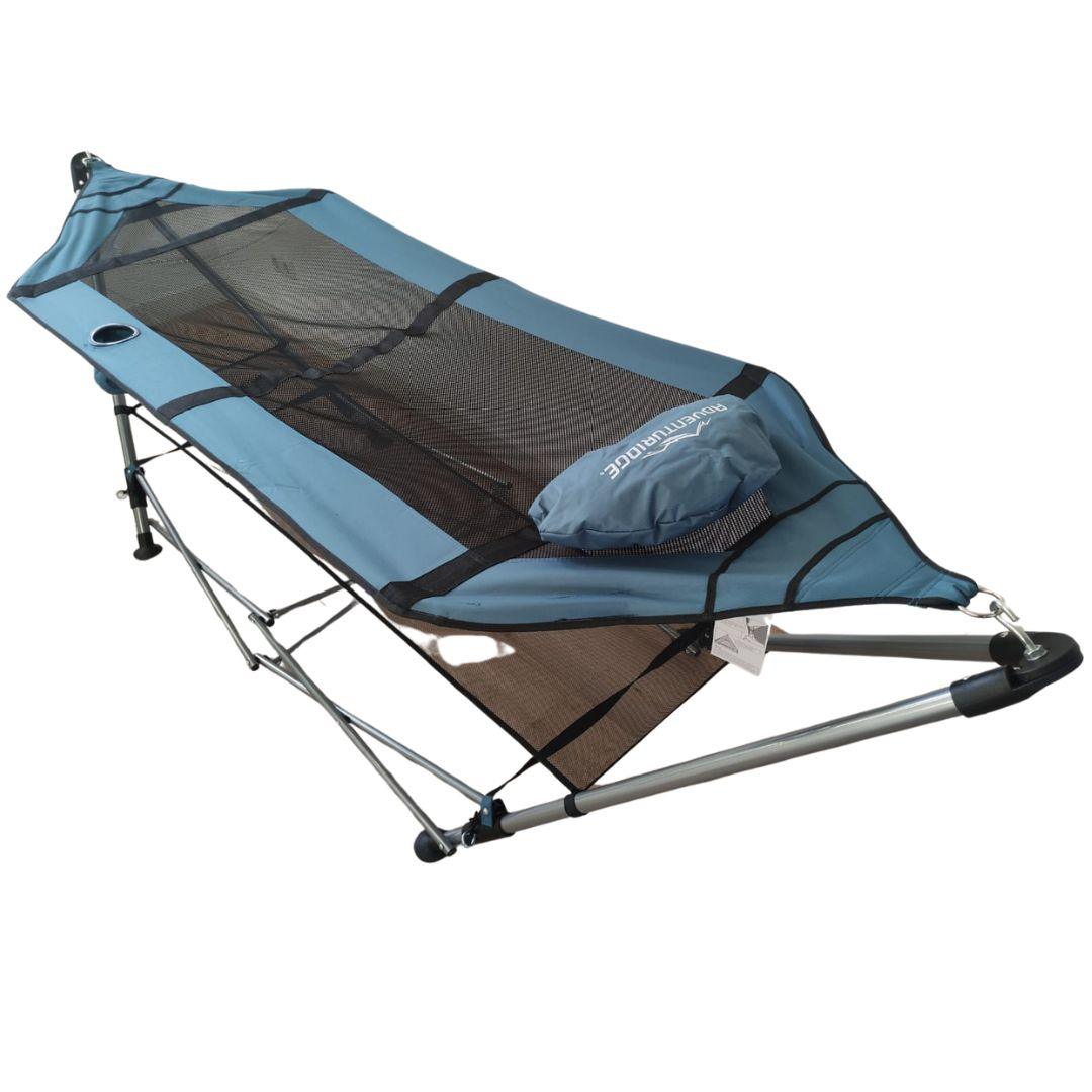 Hammock with foldable frame – 1-person hammock for indoor and outdoor use