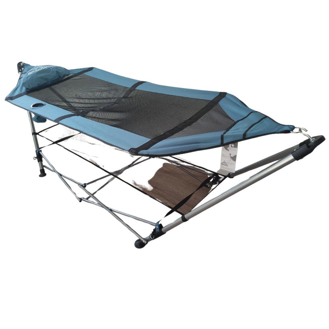 Hammock with foldable frame – 1-person hammock for indoor and outdoor use