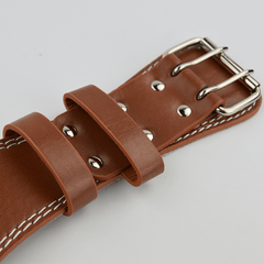 Leather fitness belt – Lifting belt for support during weightlifting