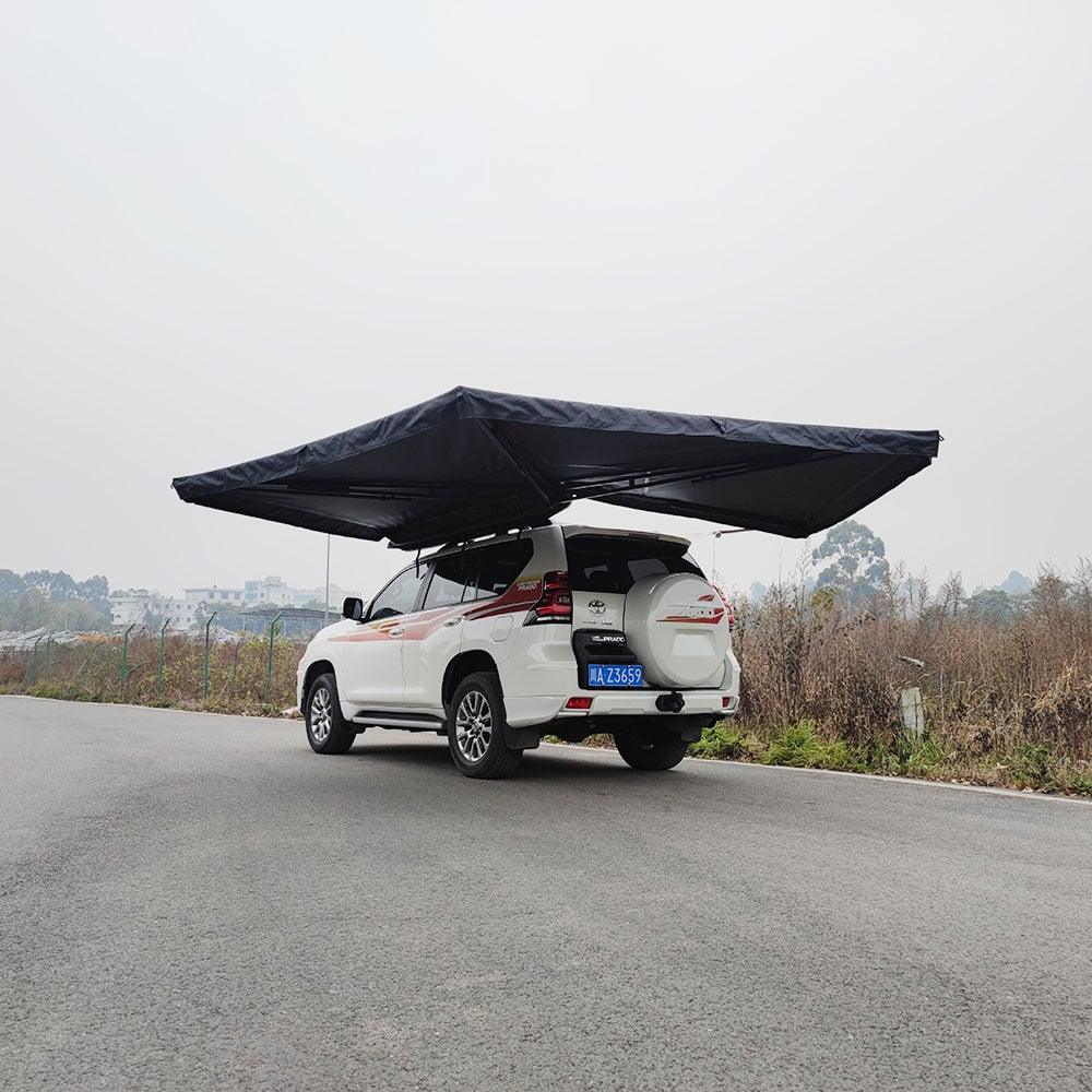 270-degree awning – Versatile suspended awning for outdoor shade