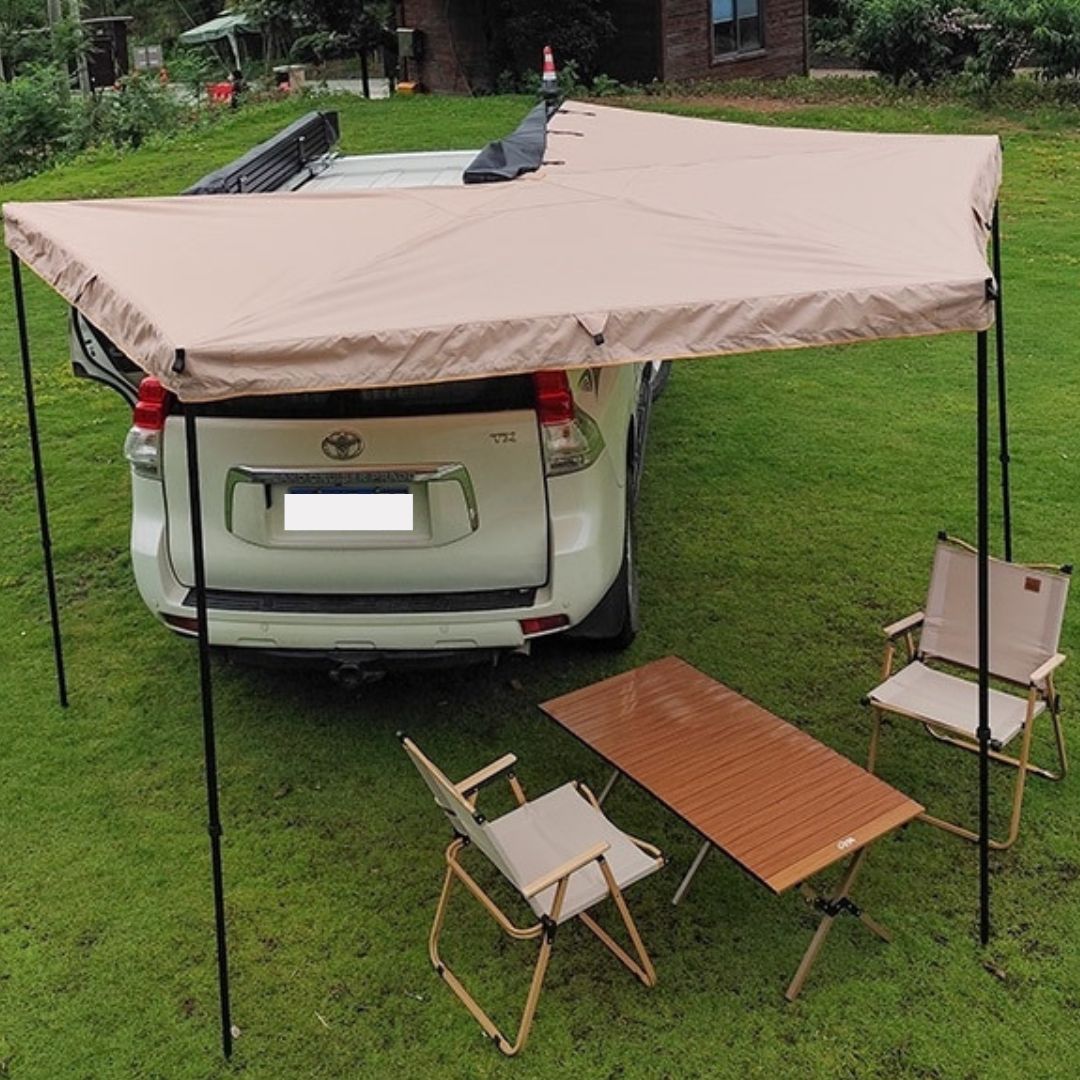 270-degree awning – Versatile suspended awning for outdoor shade