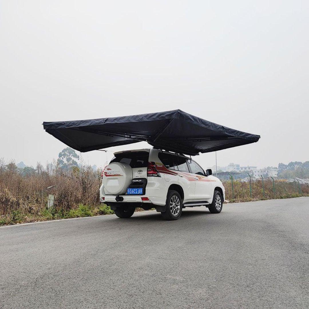 270-degree awning – Versatile suspended awning for outdoor shade
